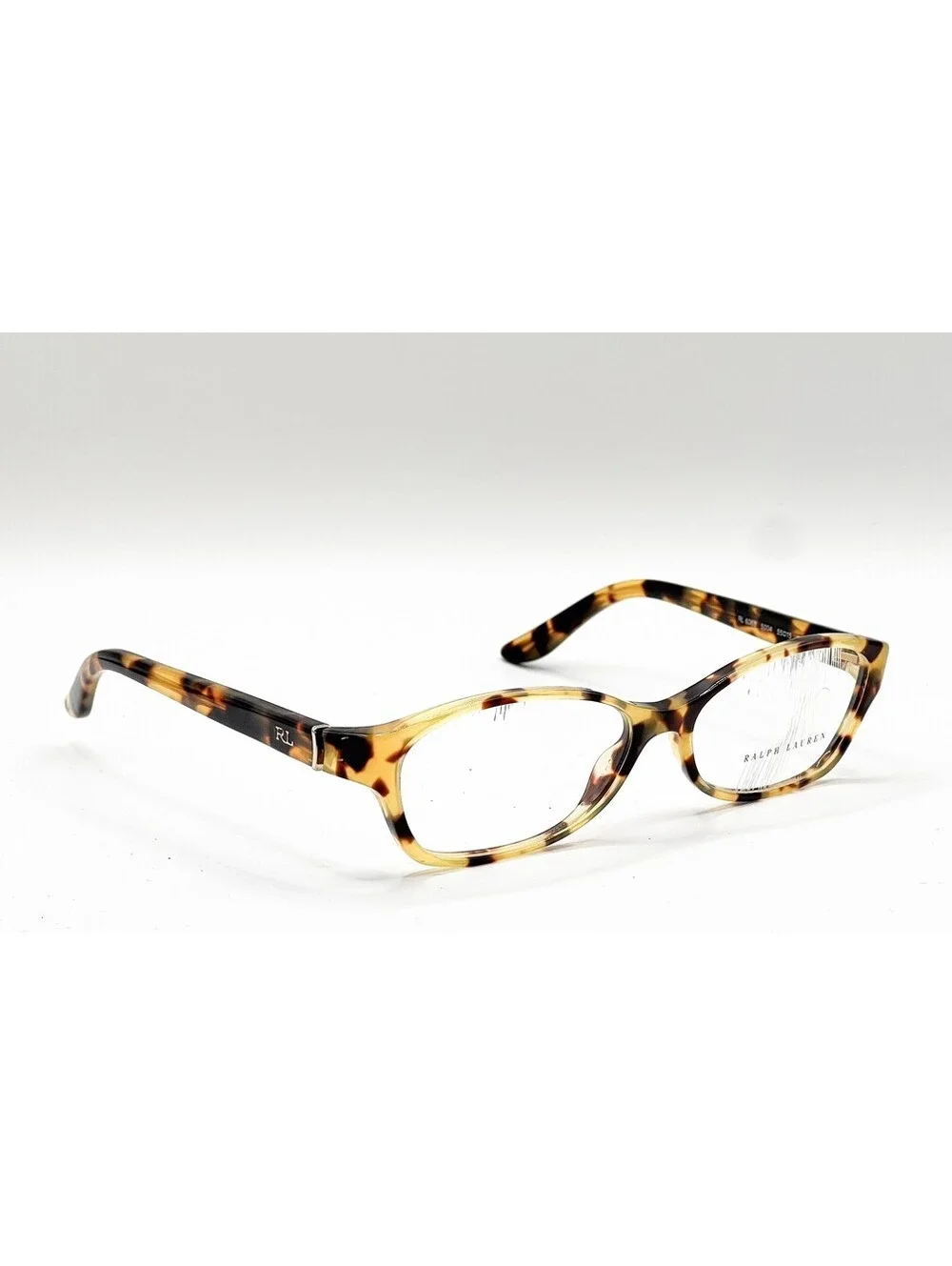 Ralph Lauren RL 6068 5004 Yellow Havana Full Rim Authentic Eyeglass Frames 55-15